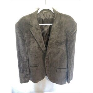 Izac 4men Men’s Suit Blazer Size 46R Brown Comfort Party Casual Jacket Italy